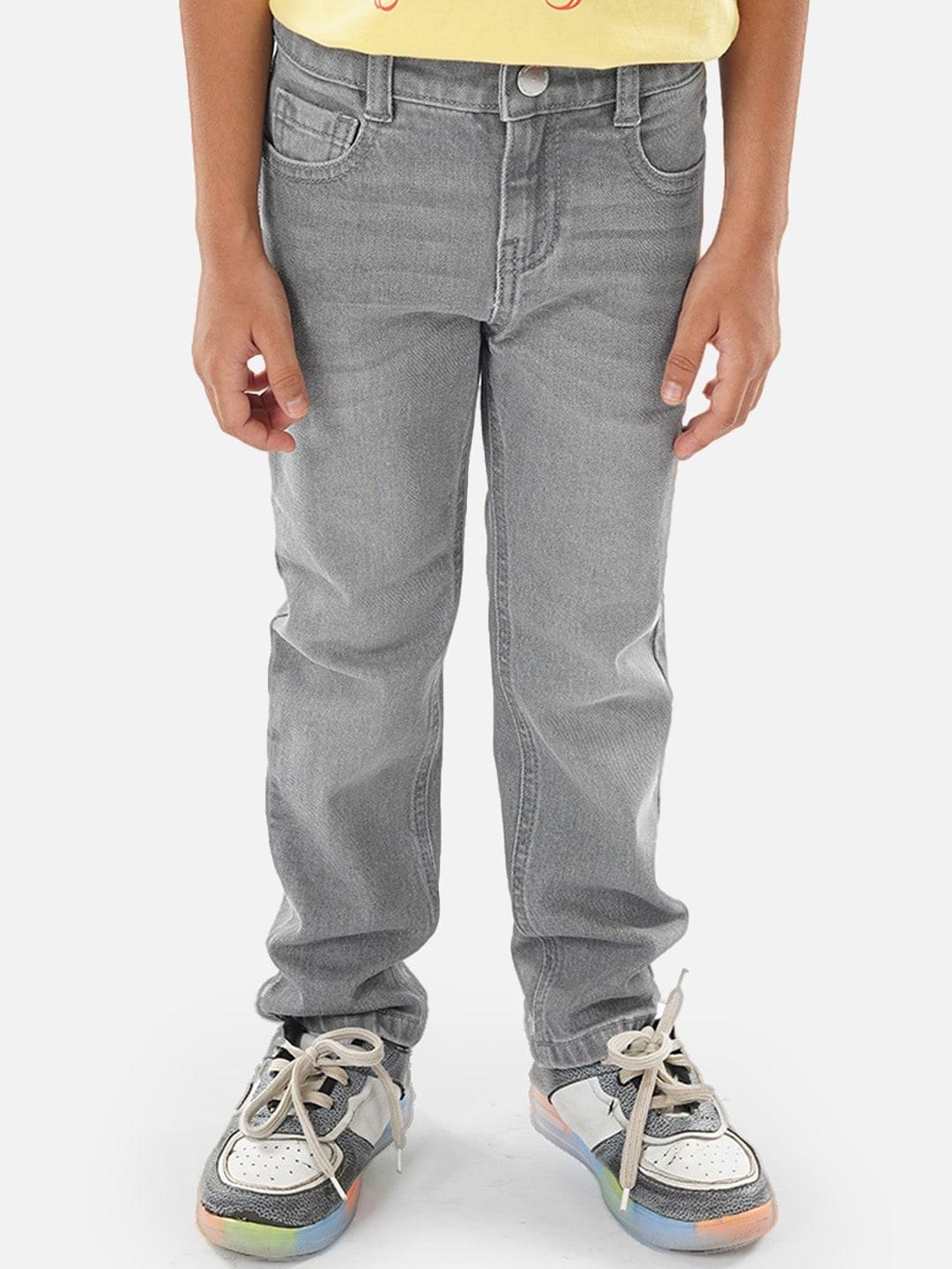 zalio boys light fade stretchable pure cotton jeans