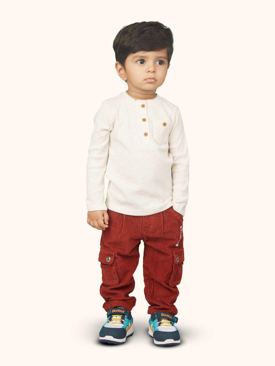 zalio boys pure cotton t-shirt with trousers