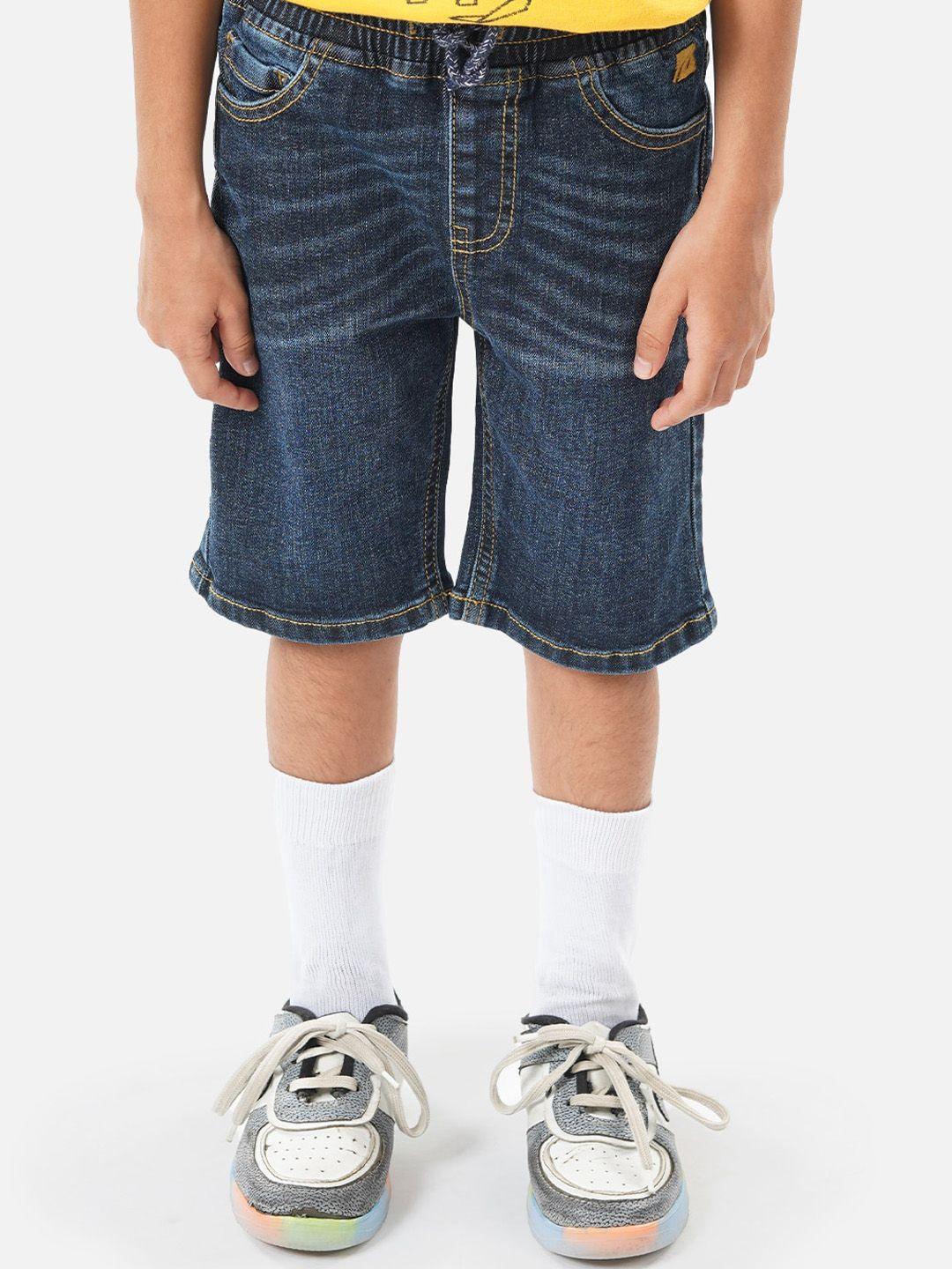 zalio boys washed pure cotton denim shorts