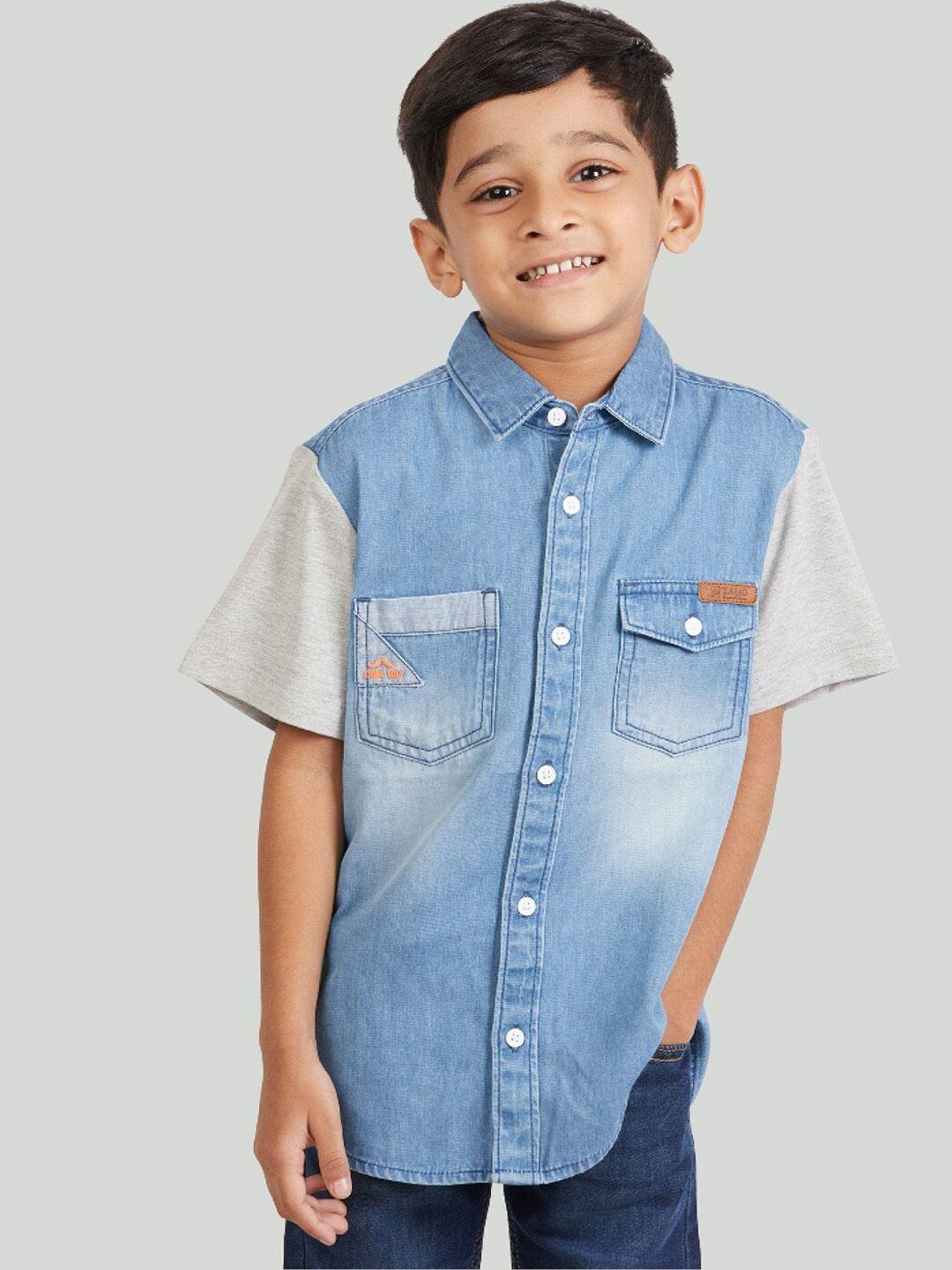 zalio boys blue comfort casual shirt