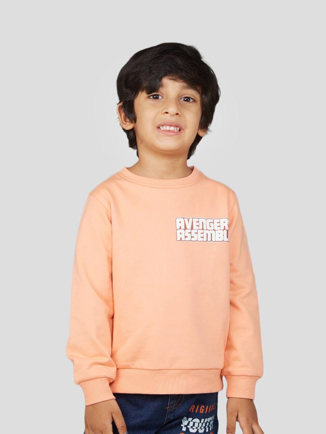 zalio boys round neck solid fleece pullover sweatshirt