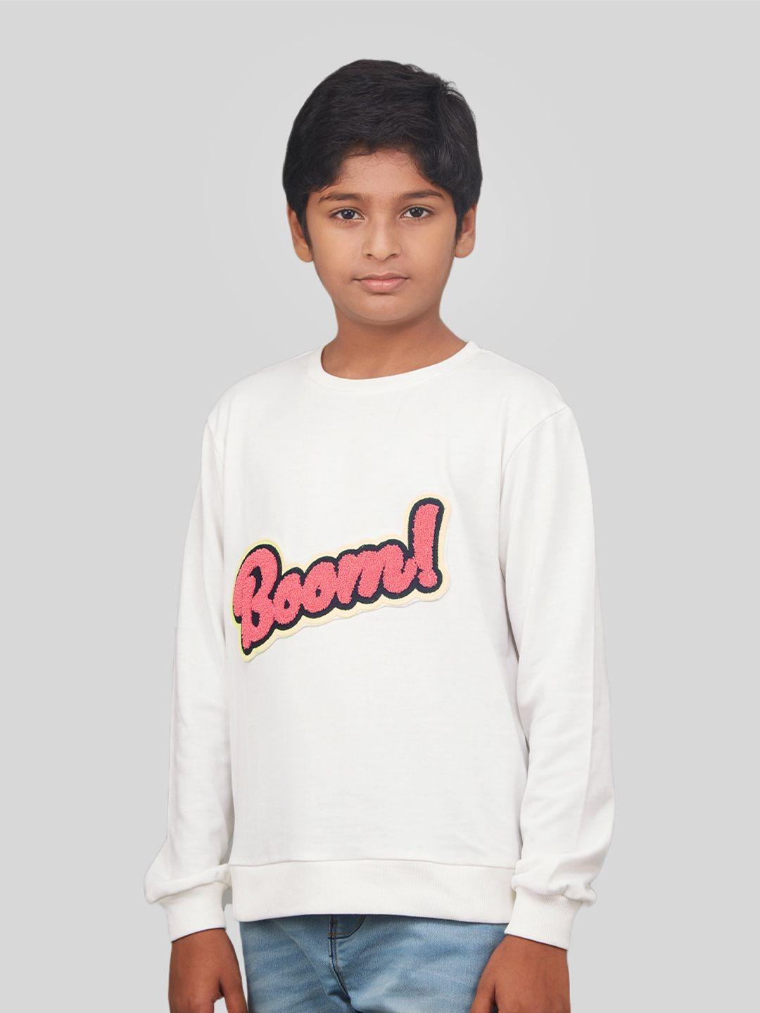 zalio boys typography printed pullover sweatshirt
