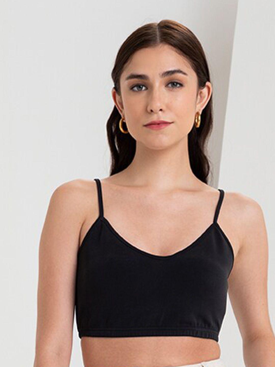 zalora studios shoulder straps bralette crop top