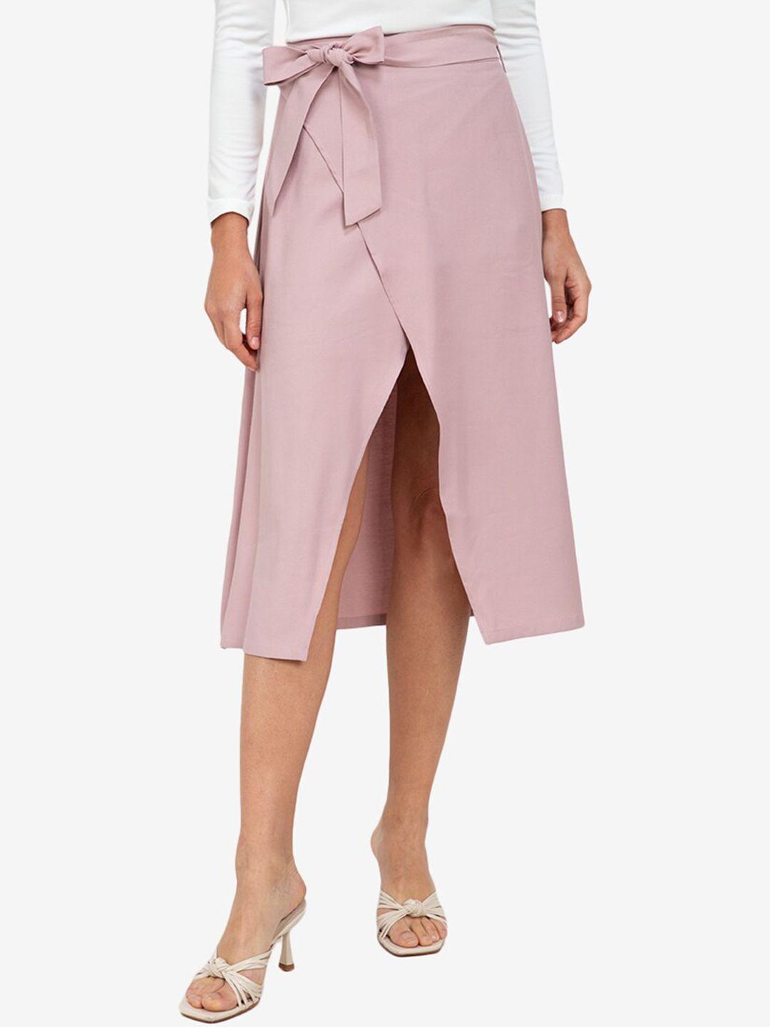 zalora work wrap skirt