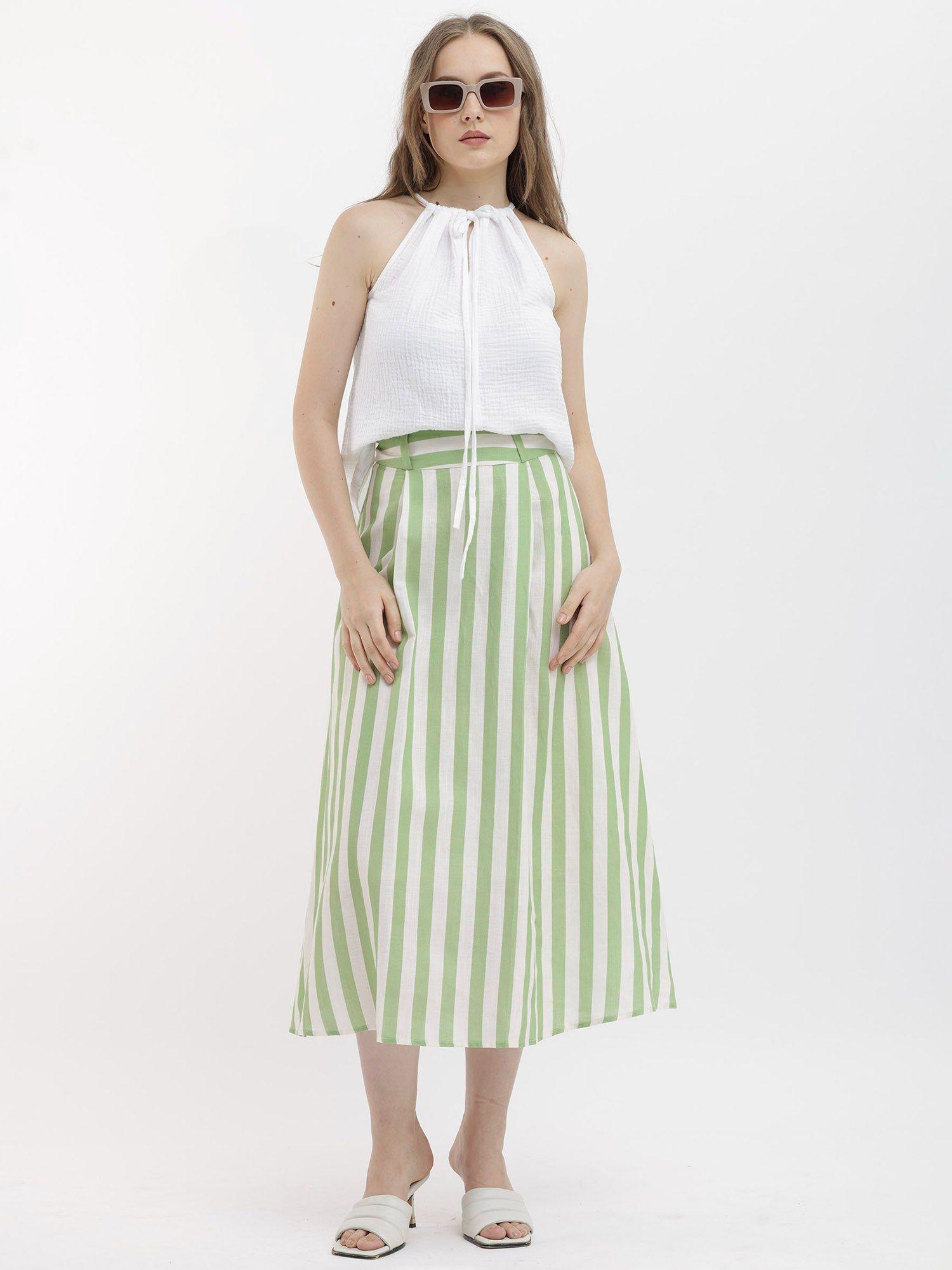 zame-b primary off white cotton skirt