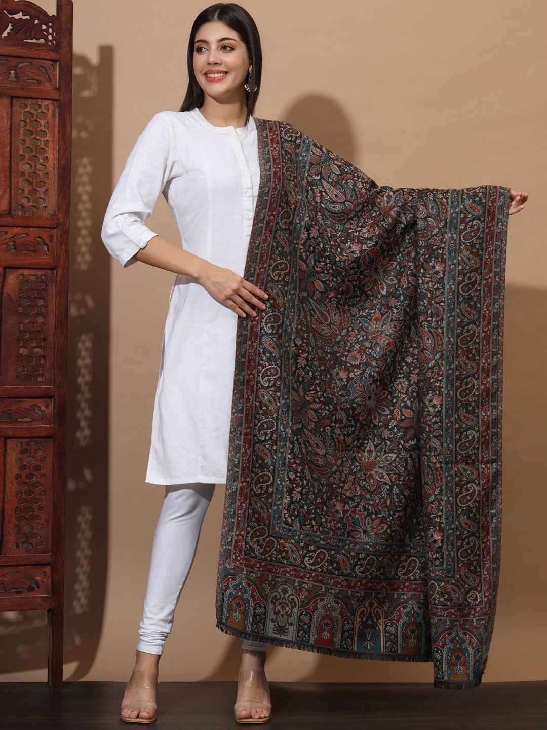 zamour ethnic motif woven design kashmiri shawl