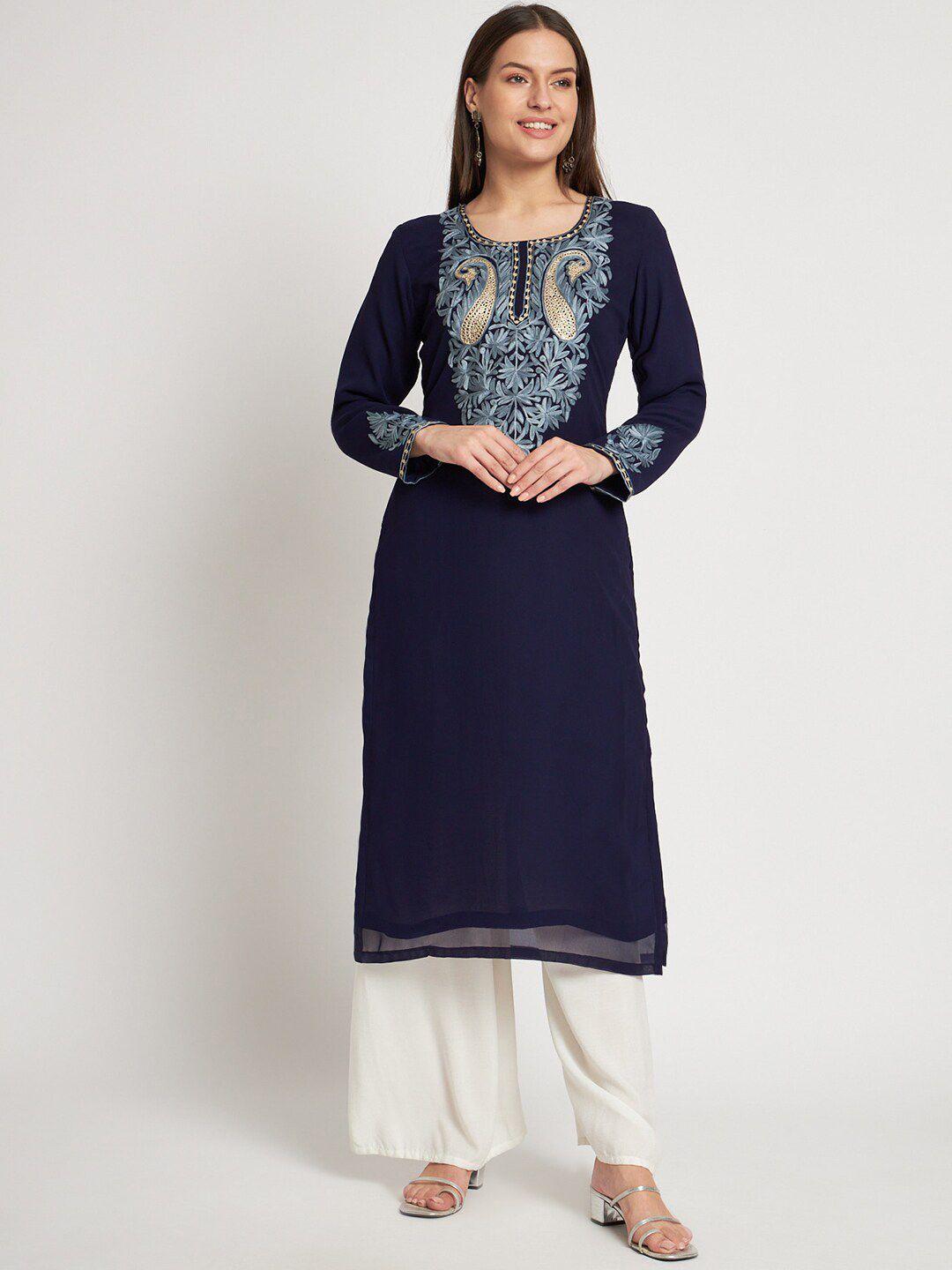 zamour ethnic motifs embroidered unstitched kurta material