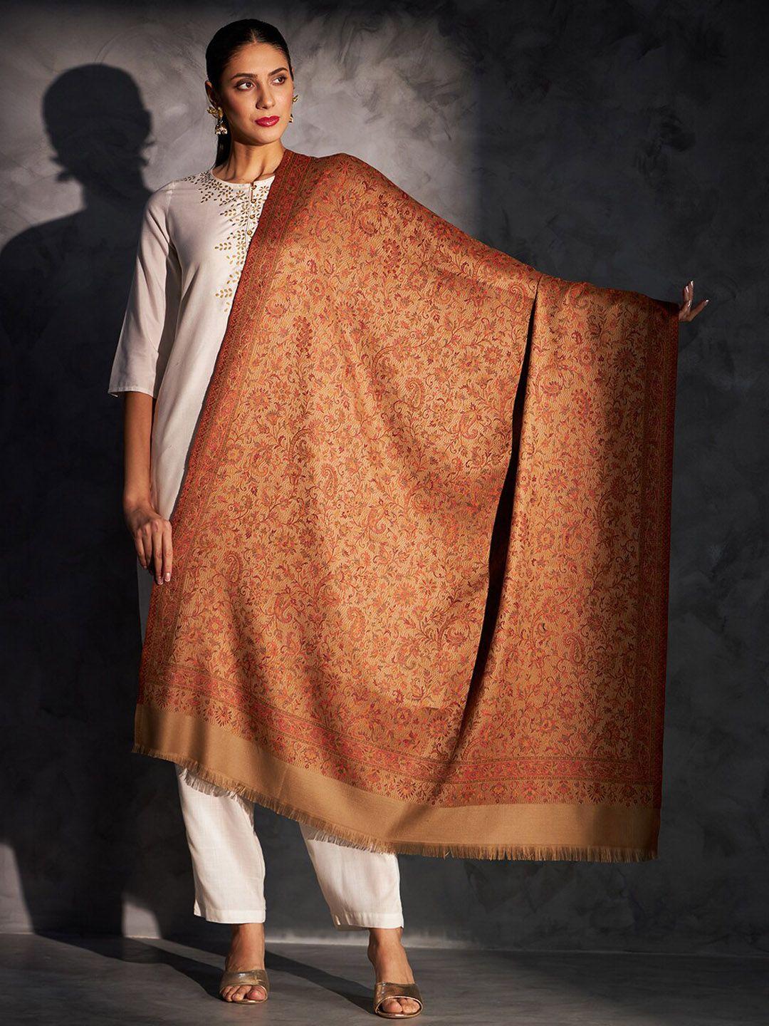 zamour ethnic motifs printed kani shawl