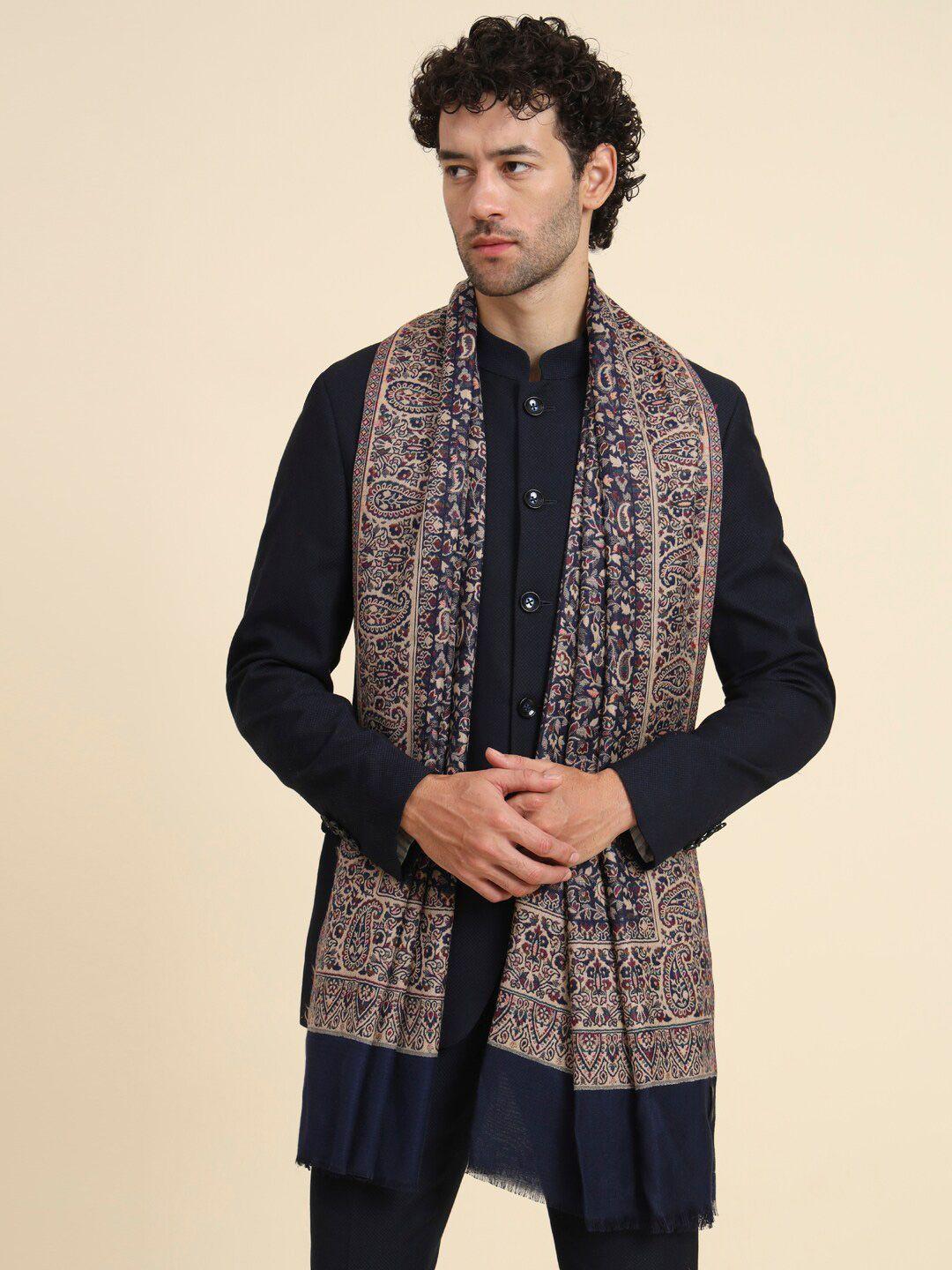 zamour men woven design stole