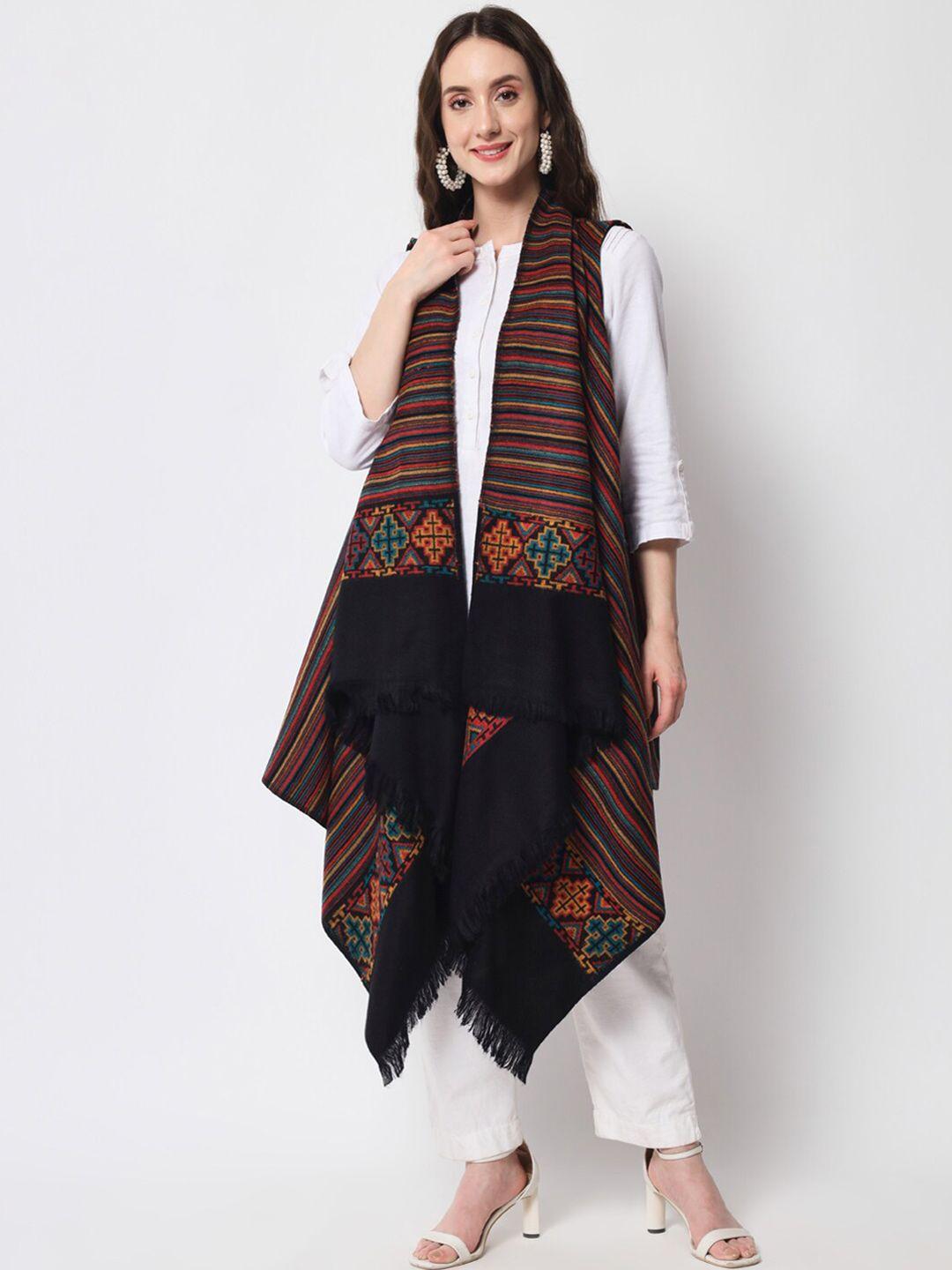 zamour women striped longline shrug