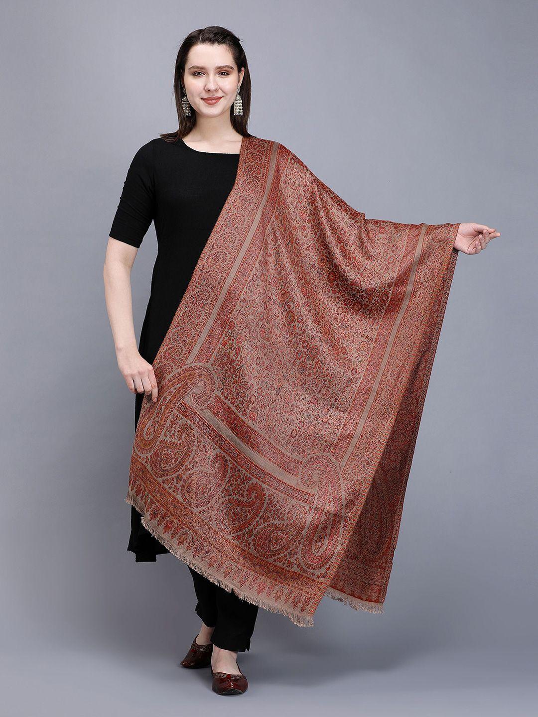 zamour women woven design acrylic stole