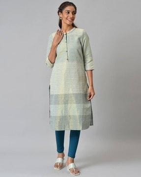 zari dobby straight kurta