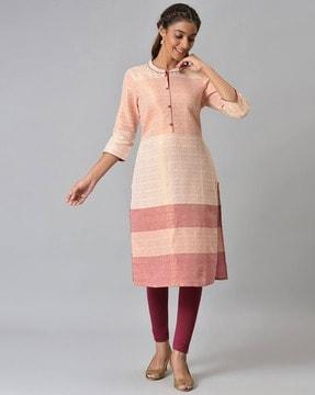 zari dobby straight kurta