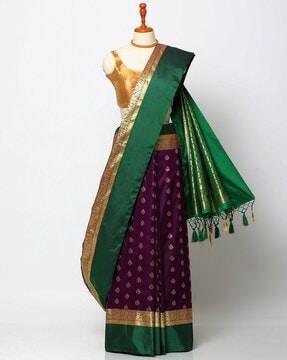 zari woven art silk saree