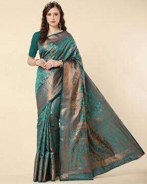 zari woven banarasi saree