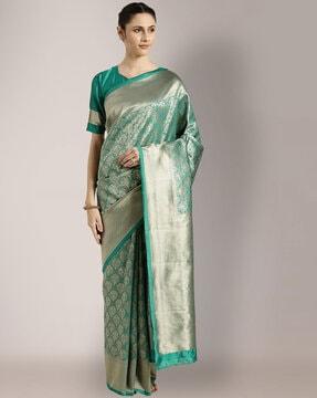 zari-woven banarasi traditional saree