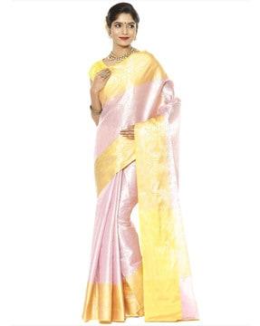 zari woven kanchipuram silk traditional saree
