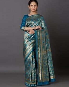 zari woven saree