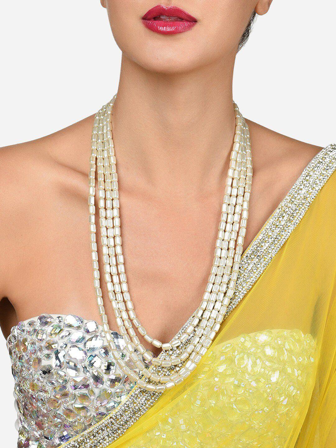 zaveri pearls gold-plated layered necklace