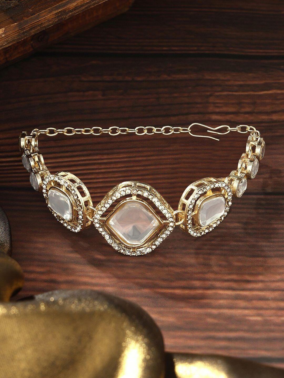 zaveri pearls gold-plated wraparound bracelet
