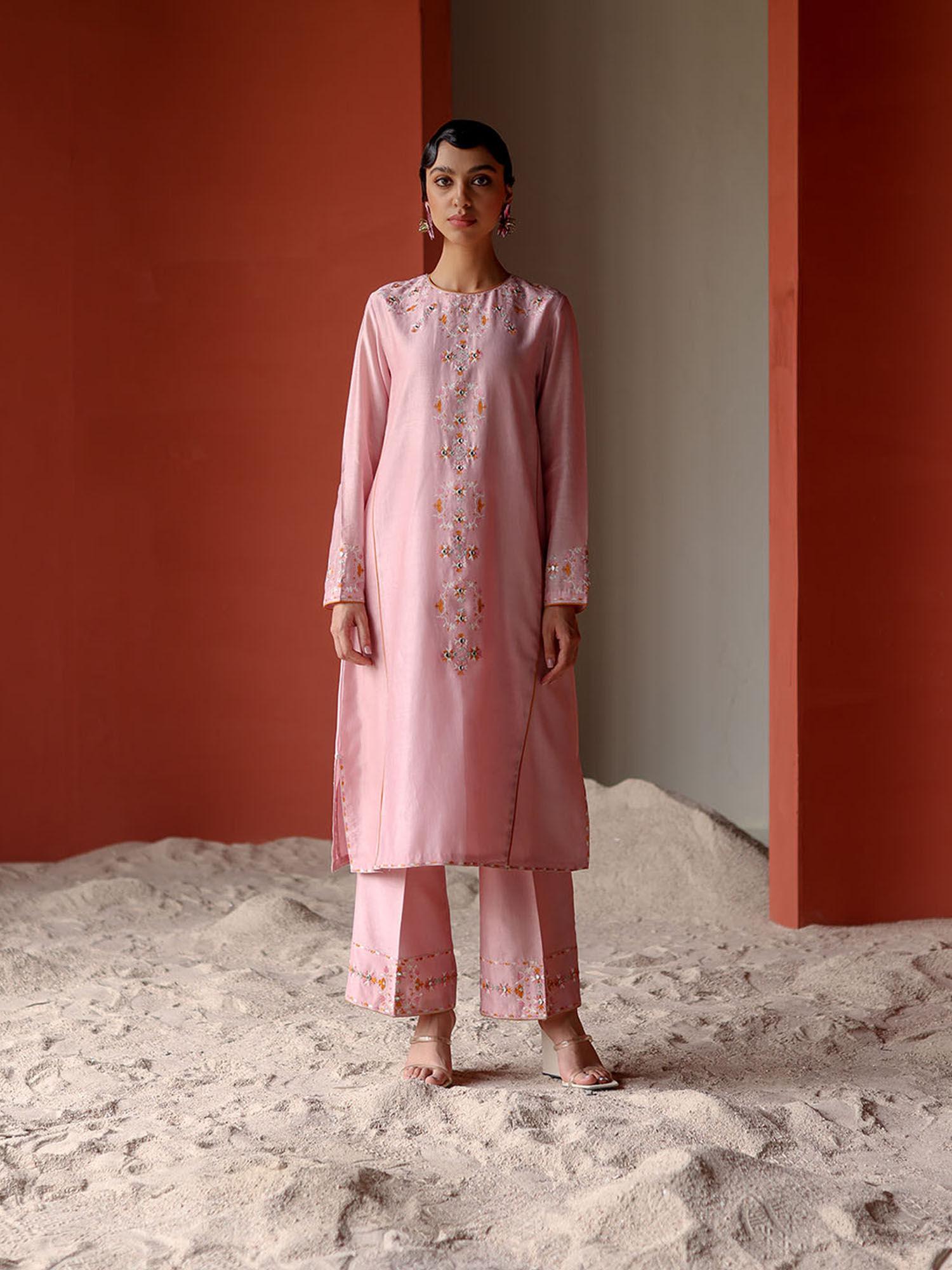 zavi kurta with palazzo (set of 2)