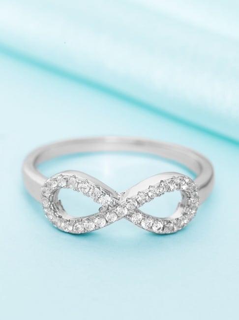 zavya 925 sterling silver the infinity casual ring for women