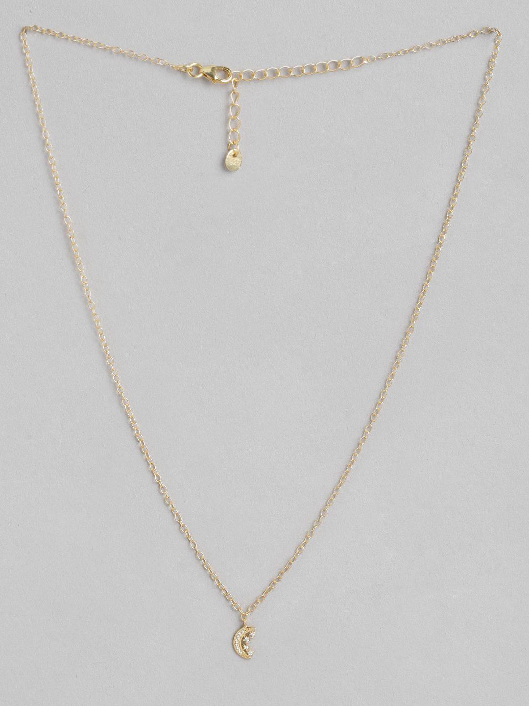 zavya gold-toned silver gold-plated chain