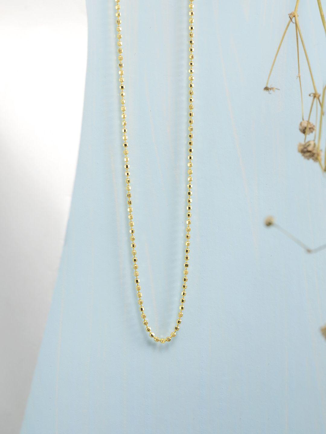 zavya sterling silver gold-plated chain