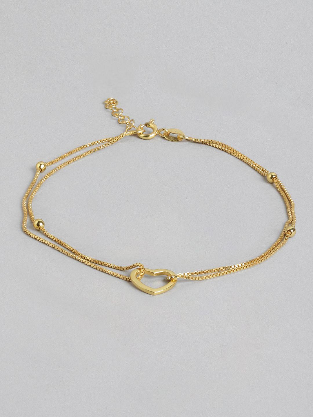 zavya women rose gold plated sterling silver anklet