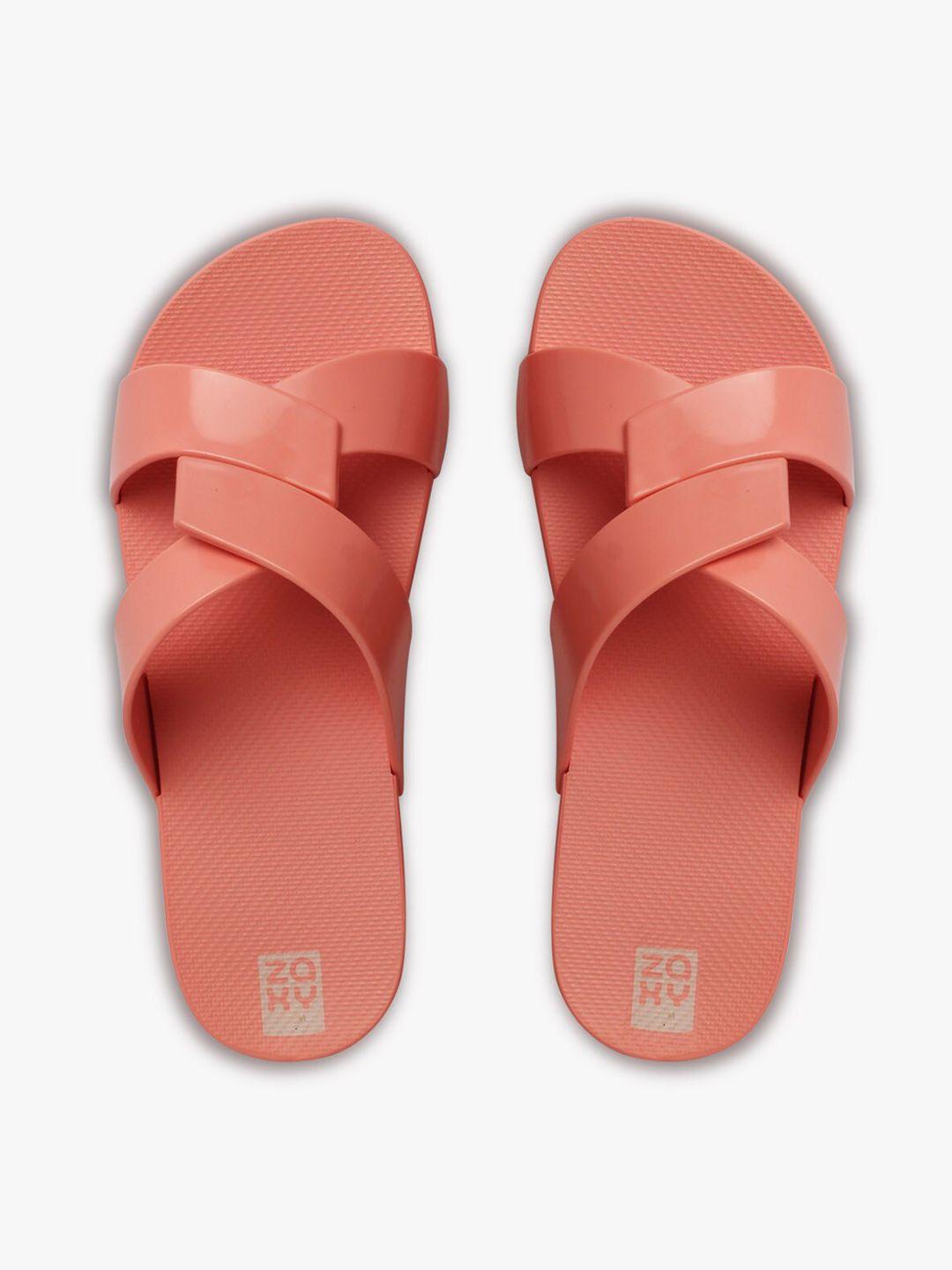 zaxy women pink open toe flats