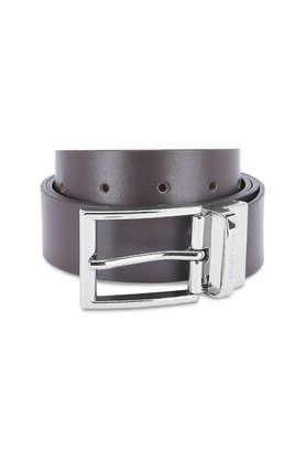 zayd leather men's casual reversible belt - navy