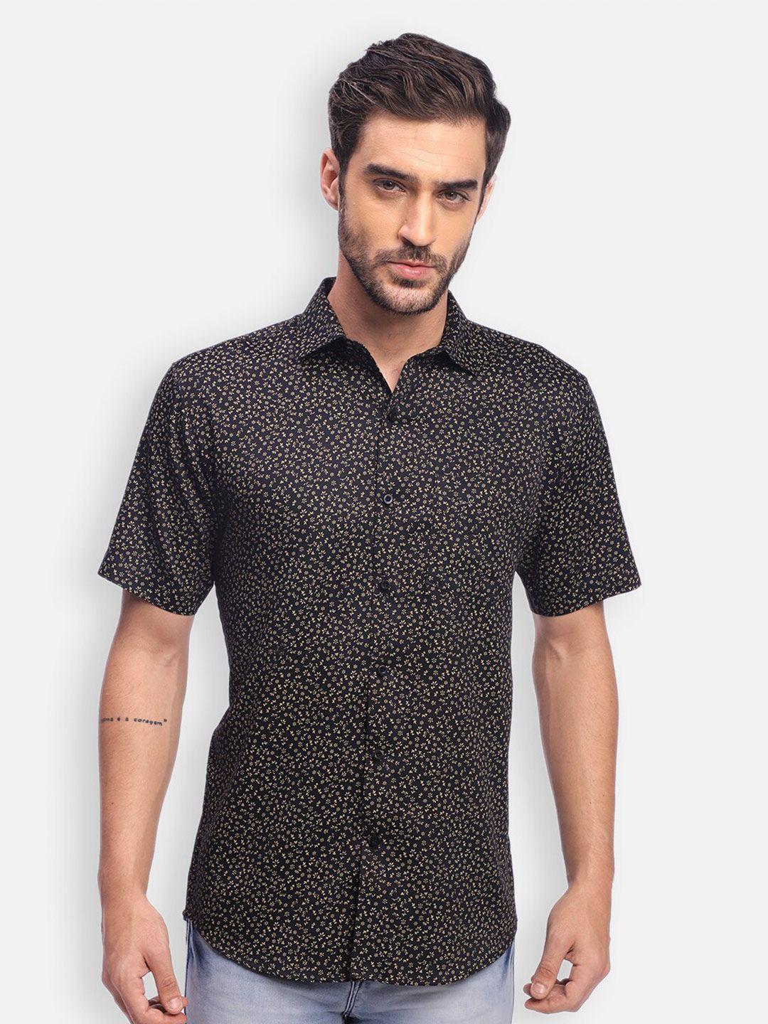 zeal comfort floral printed pure cotton casual shirt
