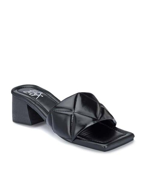 zebba women's aasma black casual sandals