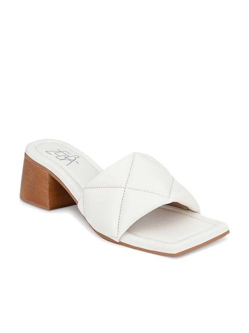 zebba women's aasma white casual sandals