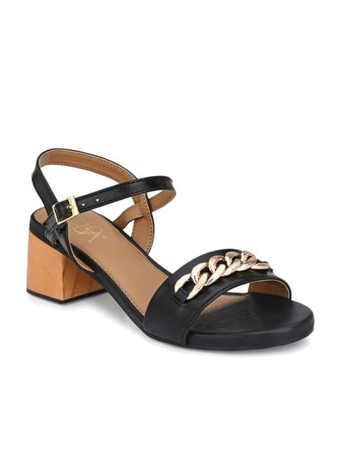 zebba women's carmen black ankle strap sandals