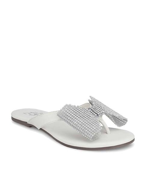 zebba women's friya white thong sandals