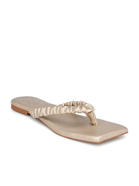 zebba women's peaches golden thong sandals