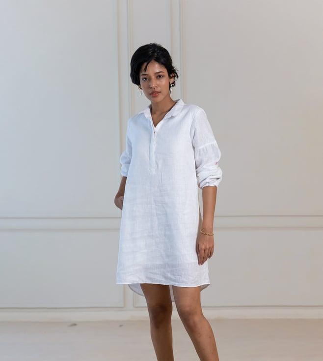 zebein india white monsoon playlist harmony long shirt