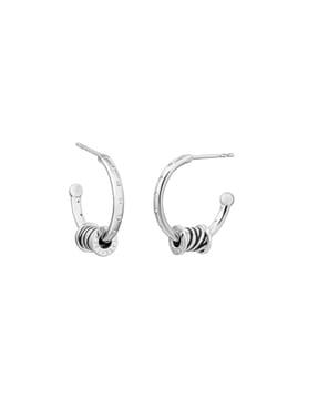 zebra huggie earrings