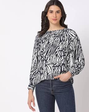 zebra print top