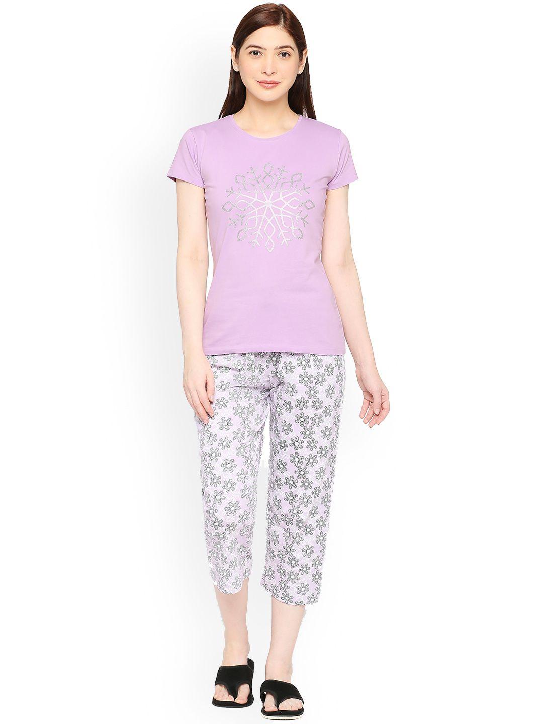 zebu floral printed  t-shirt and pyjamas