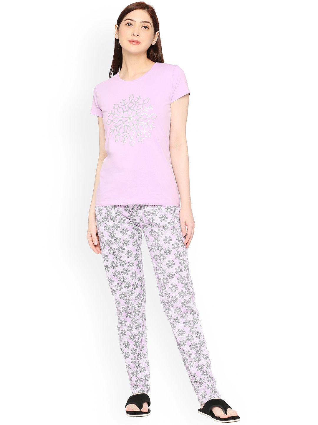 zebu floral printed  t-shirt and pyjamas