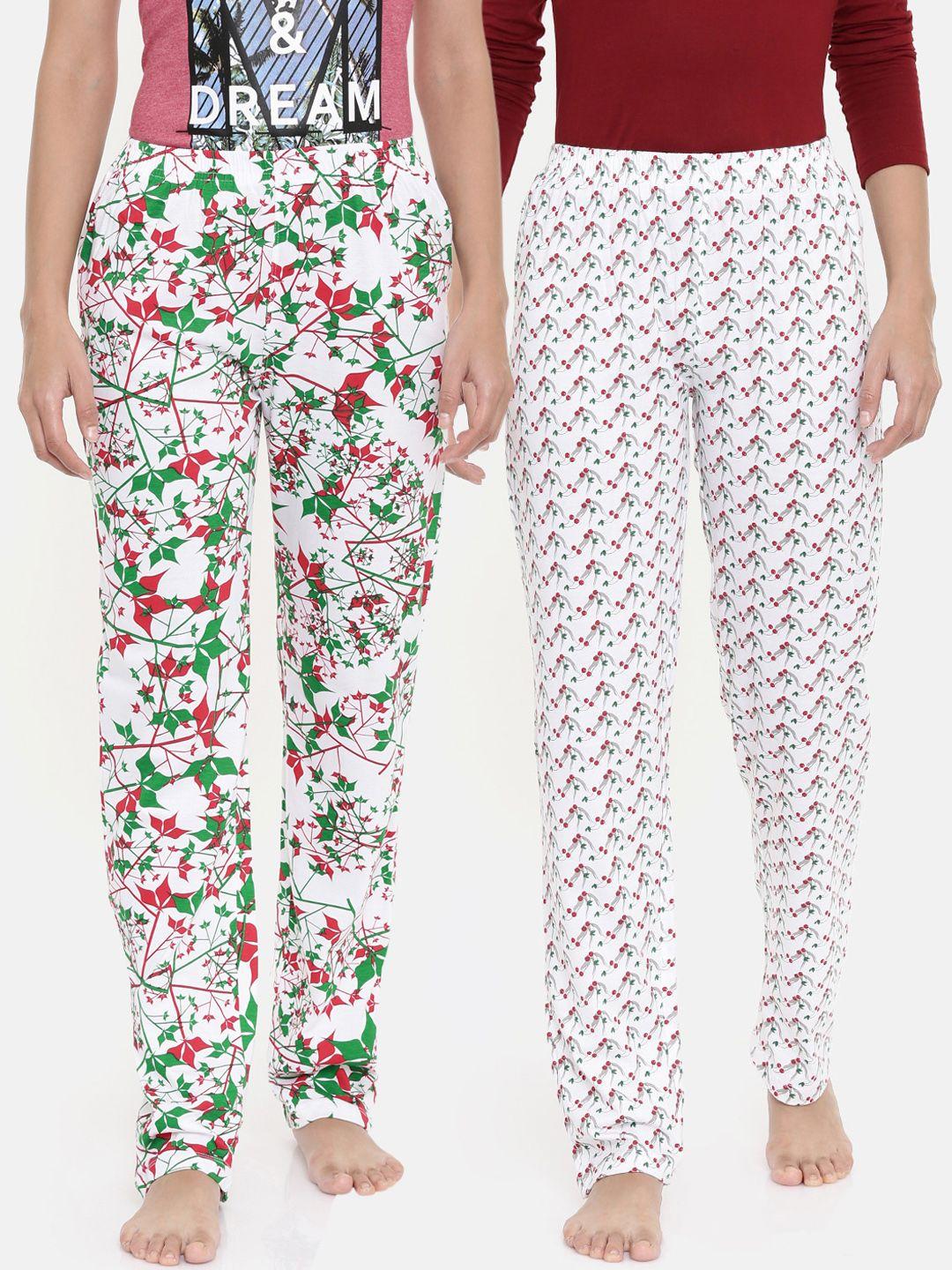 zebu women pack of 2 printed lounge pants