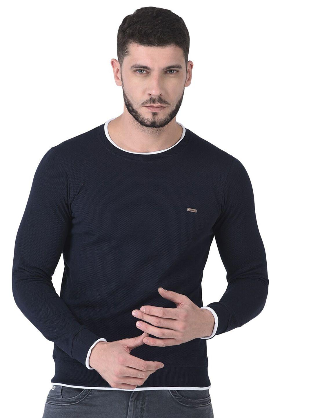 zedd men blue applique t-shirt