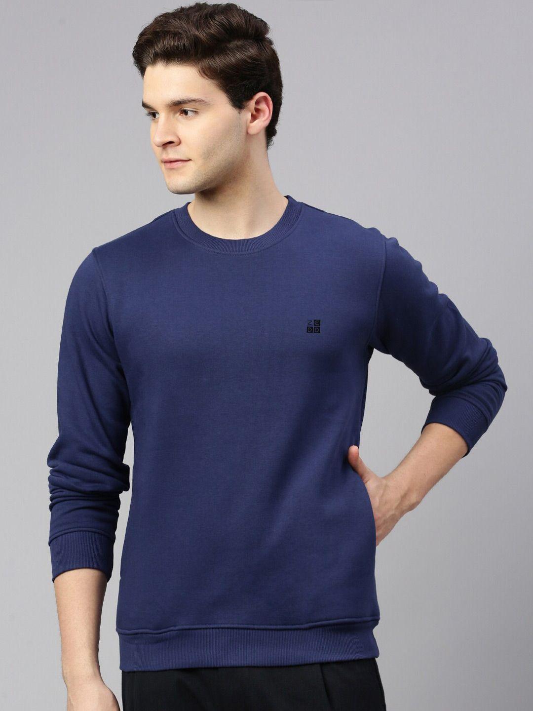 zedd round neck cotton fleece sweatshirt