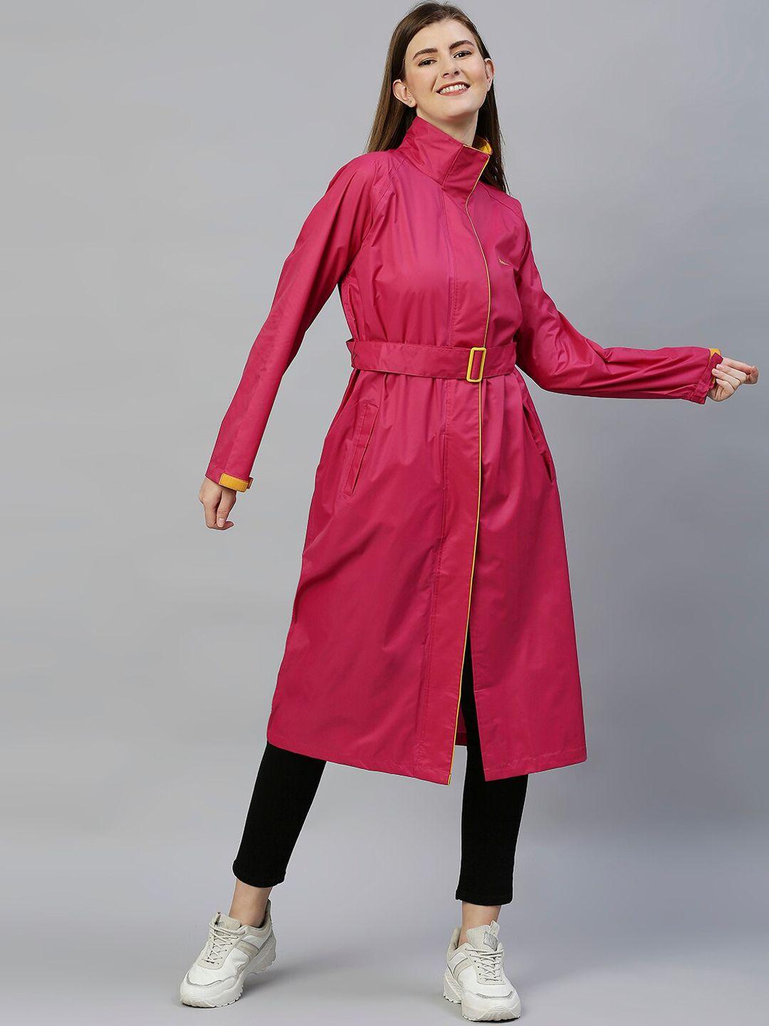 zeel women pink rain jacket