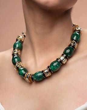 zeenat quartz choker necklace