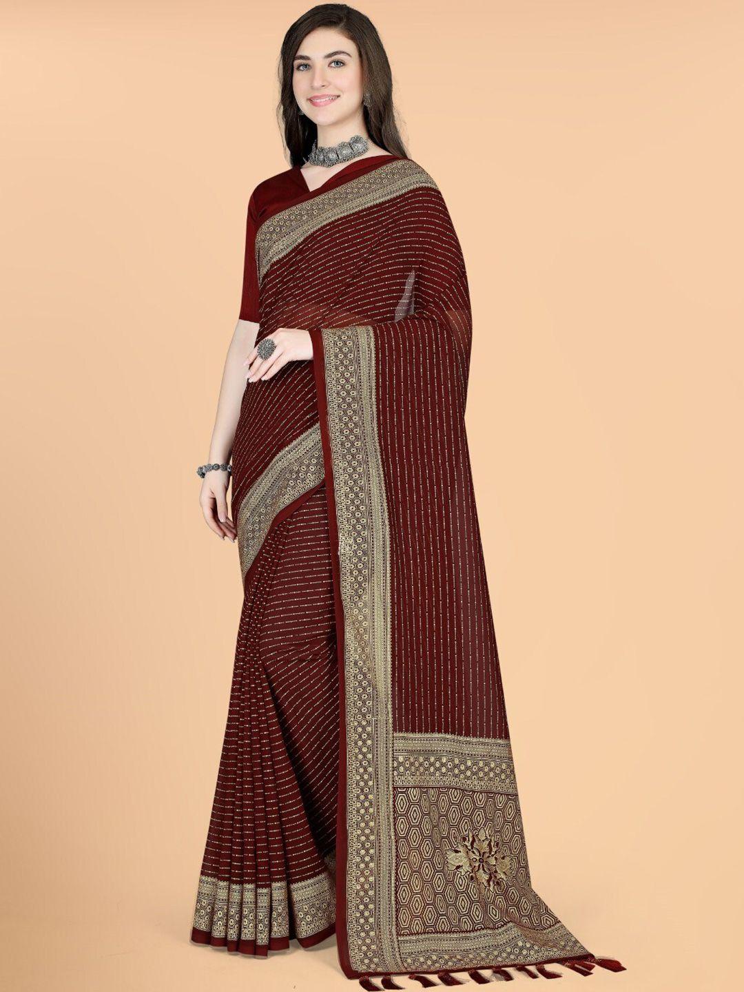 zeepkart embellished zari saree
