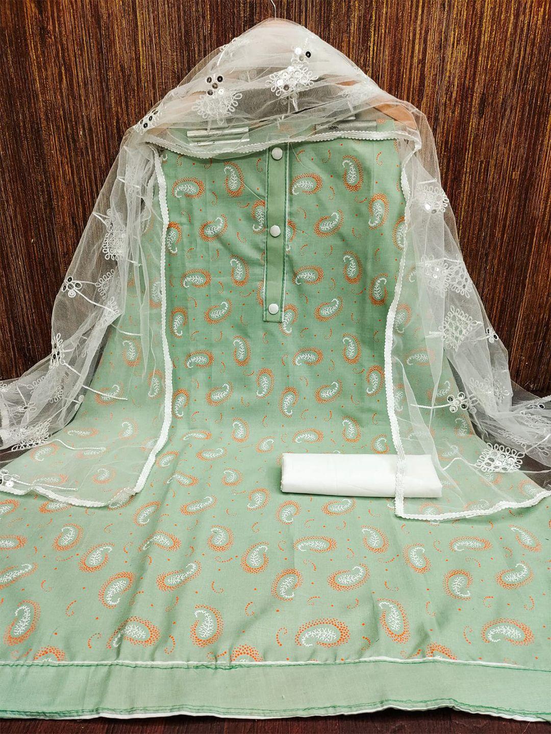 zeepkart paisley printed unstitched dress material