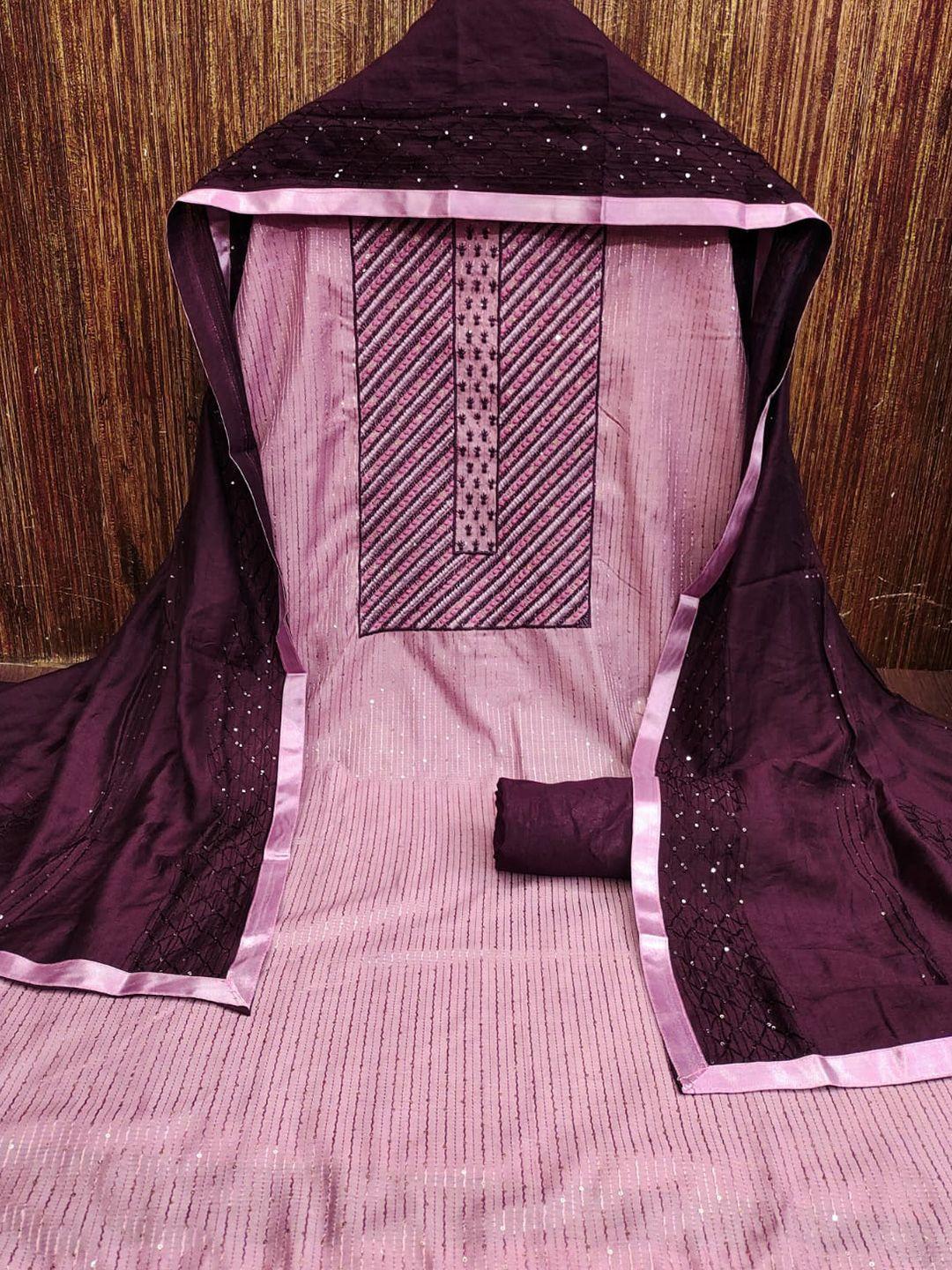 zeepkart embellished sequined unstitched dress material
